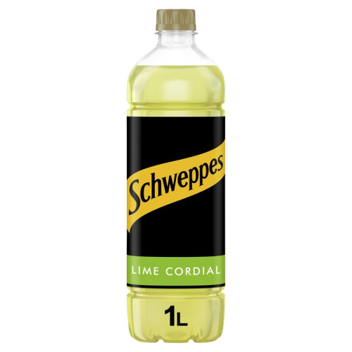 SCHWEPPES CORDIAL LIME BOTTLE 1x12x1L