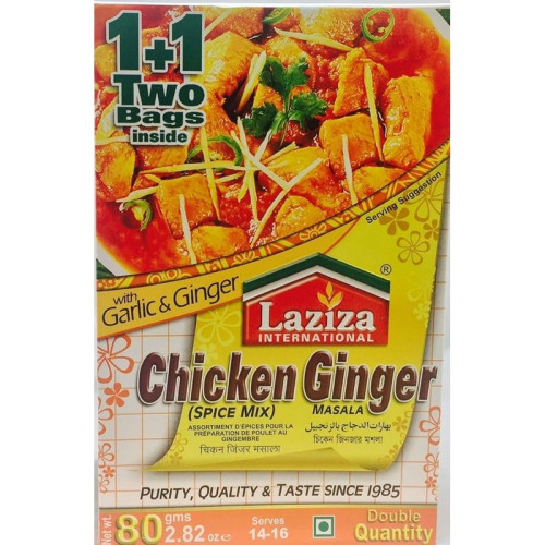 LAZIZA GINGER CHICKEN MASALA 1x6x80G