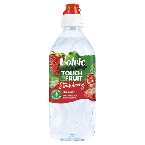 VOLVIC FLAVOURED WATER STRAWBERRY BOTTLE 1x6x750ML