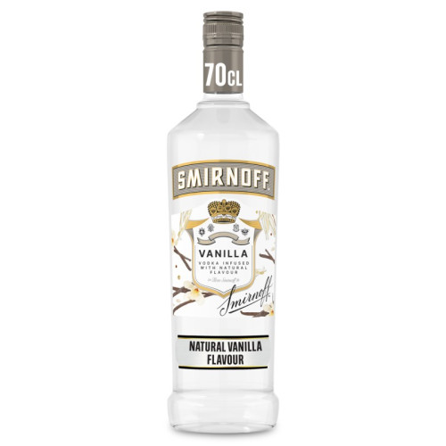 SMIRNOFF VANILLA VODKA BOTTLE 1x70CL