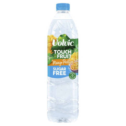 VOLVIC FLAVOURED WATER MANGO PASSION FRUIT SUGAR FREE BOTTLE 1x6x1.5L