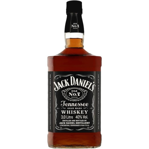 JACK DANIELS TENNESSEE WHISKEY BOTTLE 1x3L