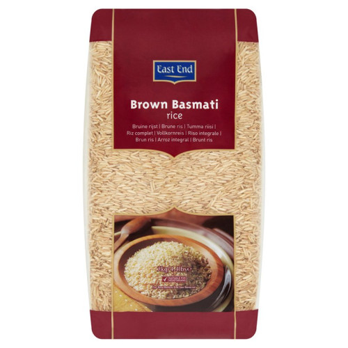 EAST END BROWN BASMATI RICE 1x4x2KG