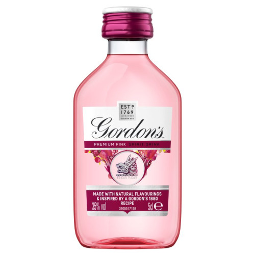 GORDONS PREMIUM PINK GIN BOTTLE 1x12x5CL