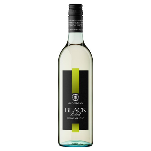 MCGUIGAN BLACK LABEL PINOT GRIGIO WHITE WINE BOTTLE 6x75CL