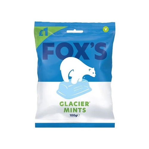 FOXS GLACIER MINT SWEETS 1x12x100G PMP &Acirc;&pound;1