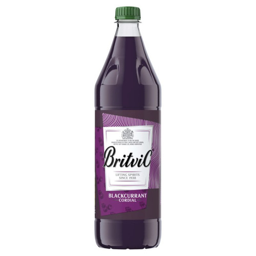BRITVIC CORDIAL BLACKCURRANT BOTTLE 1x12x1L