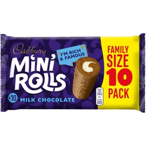 CADBURY MINI CHOCOLATE ROLLS 1x260G