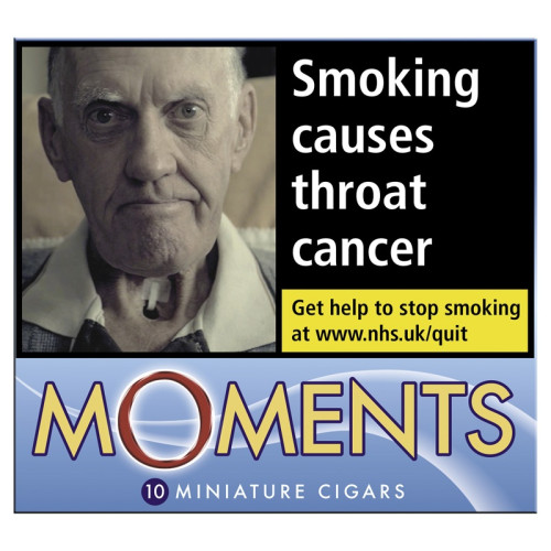 MOMENTS BLUE MINIATURE CIGARS 1x10x10s