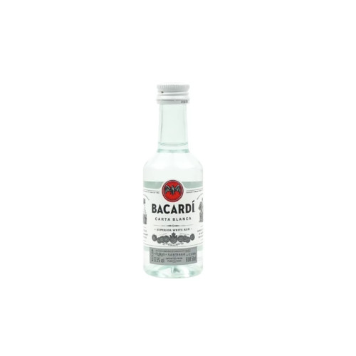 BACARDI ORIGINAL WHITE RUM BOTTLE 1x10x5CL