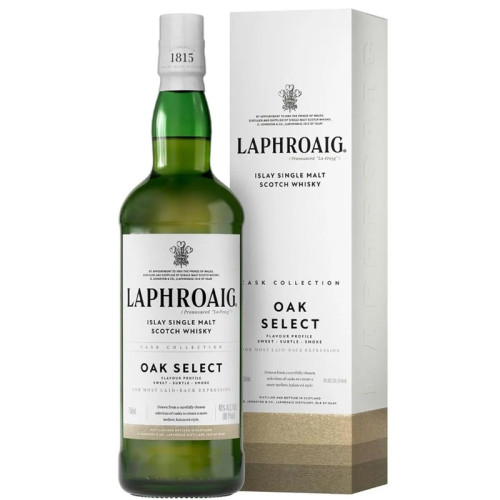 LAPHROAIG OAK SELECT SINGLE MALT SCOTCH WHISKY BOTTLE 1x70CL
