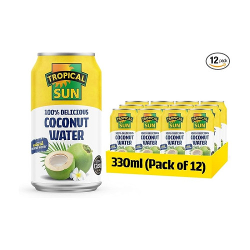 TROPICAL SUN COCONUT WATER WITH PIECES CARTON 12x330ML