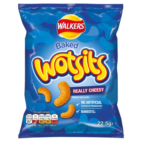 WALKERS WOTSITS CHEESE CRISPS 1x32x22.5G