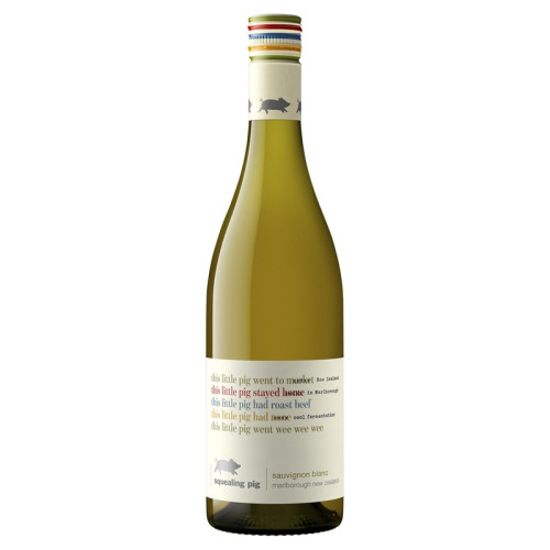 SQUEALING PIG SAUVIGNON BLANC WHITE WINE BOTTLE 6x75CL