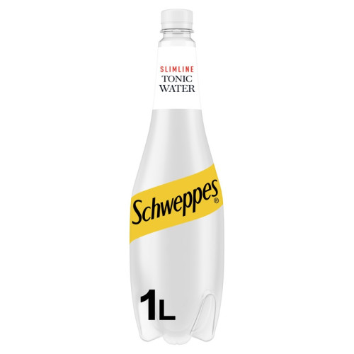 SCHWEPPES TONIC WATER SLIMLINE BOTTLE 1x6x1L