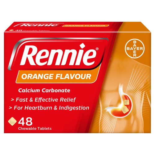 RENNIE ORANGE INDIGESTION TABLETS 1x8x24s