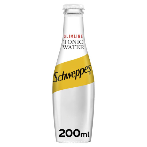 SCHWEPPES TONIC WATER SLIMLINE BOTTLE 1x24x200ML