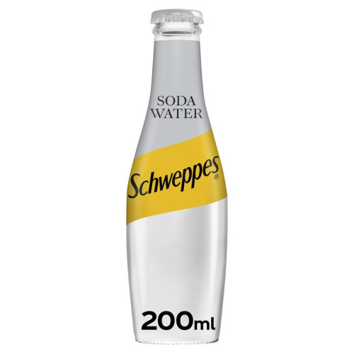 SCHWEPPES SODA WATER BOTTLE 1x24x200ML