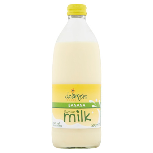 DELAMERE MILK BANANA BOTTLE 1x12x500ML
