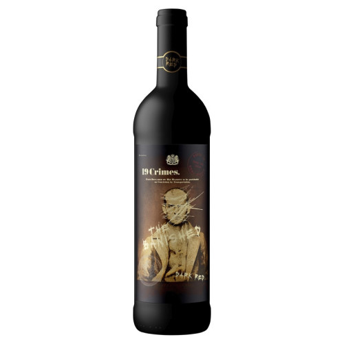 19 CRIMES BANISHED DARK RED WINE BOTTLE 1x75CL