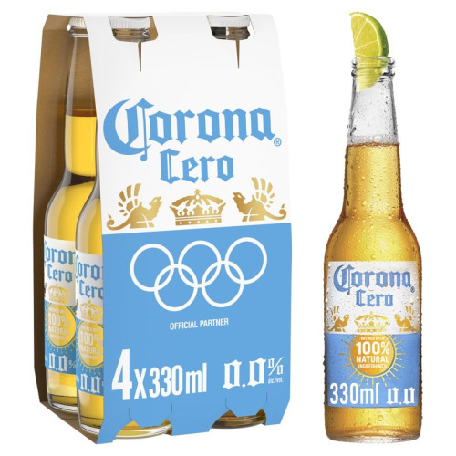 CORONA CERO LAGER 4 PACK BOTTLE 1x6x330ML