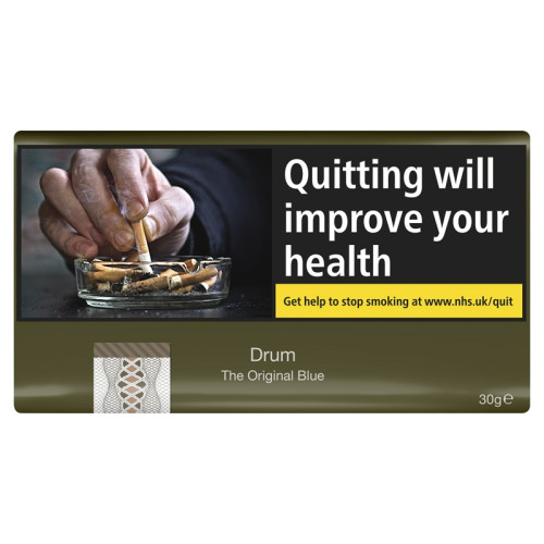 DRUM ORIGINAL BLUE HAND ROLLING TOBACCO 1x10x30G