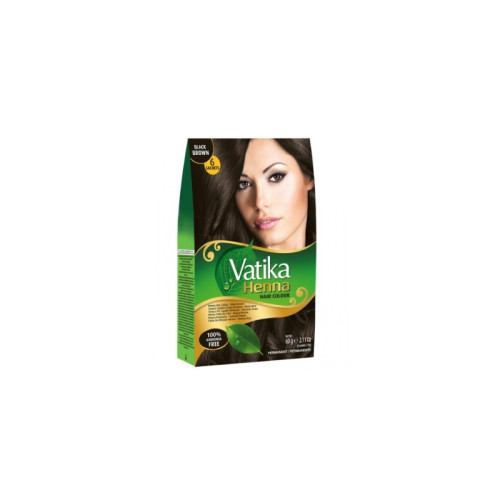 VATIKA BLACK BROWN HAIR COLOUR 1x6x60G