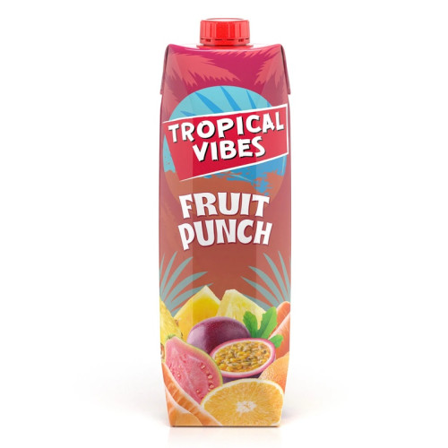 TROPICAL VIBES FRUIT PUNCH CARTON 1x6x1L