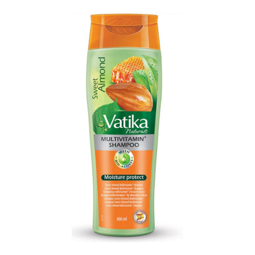 VATIKA NATURALS SWEET ALMOND MULTIVITAMIN SHAMPOO 1x6x400ML