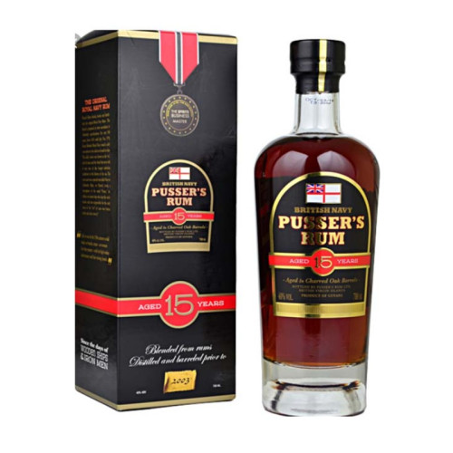 PUSSERS 15 YEAR RUM BOTTLE 1x70CL