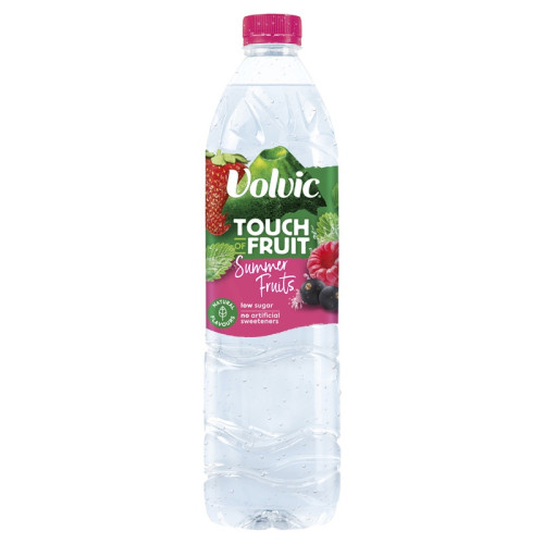 VOLVIC FLAVOURED WATER SUMMER FRUITS SUGAR FREE BOTTLE 1x6x1.5L