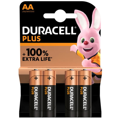 DURACELL PLUS AA BATTERY 100% 20x4s