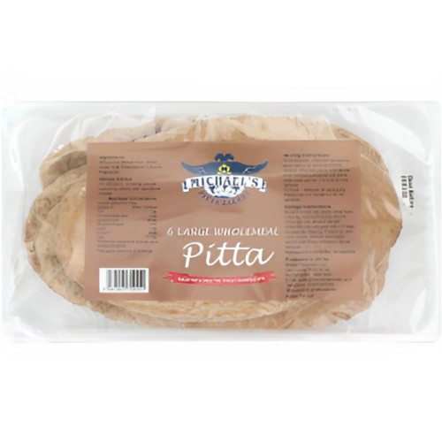 MICHAELS WHOLEMEAL PITTA 6 PACK 1x330G