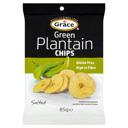 GRACE GREEN PLANTAIN CHIPS 1x9x85G