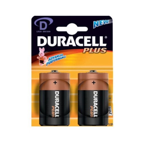 DURACELL PLUS D BATTERY 100% 1x22s