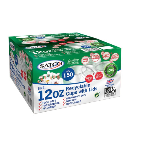 SATCO ROUND POTS & LID 1x12OZ