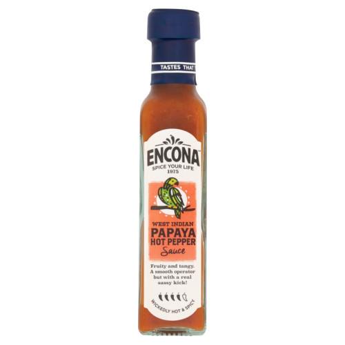 ENCONA WEST INDIAN PAPAYA HOT PEPPER SAUCE 1x6x142ML
