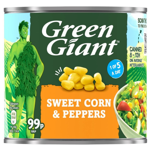 GREENS SWEETCORN & PEPPERS 1x12x340G PMP &Acirc;&pound;0.99