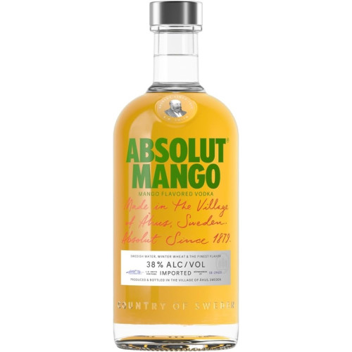 ABSOLUT MANGO VODKA BOTTLE 6x70CL