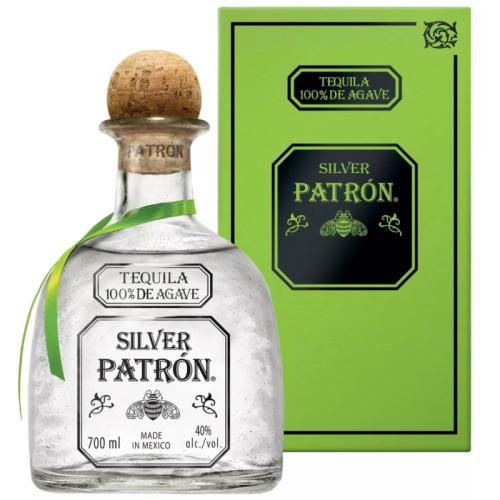 PATRON SILVER TEQUILA BOTTLE 1x70CL