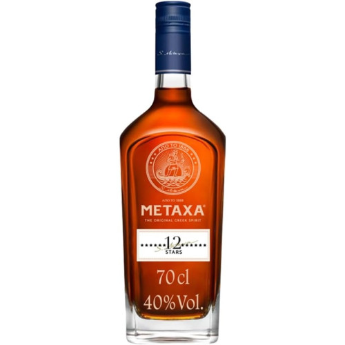 METAXA 12 STAR ORIGINAL GREEK BRANDY BOTTLE 1x70CL