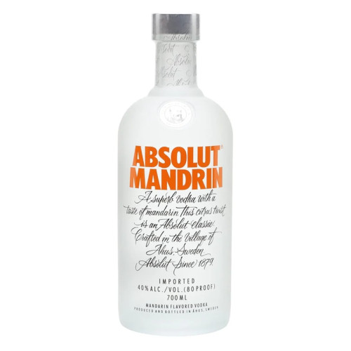 ABSOLUT MANDRIN VODKA BOTTLE 6x70CL