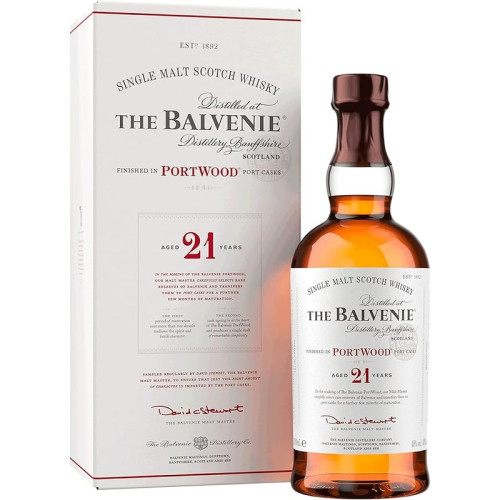 BALVENIE PORTWOOD SINGLE MALT 21 YEAR SCOTCH WHISKY BOTTLE 1x70CL
