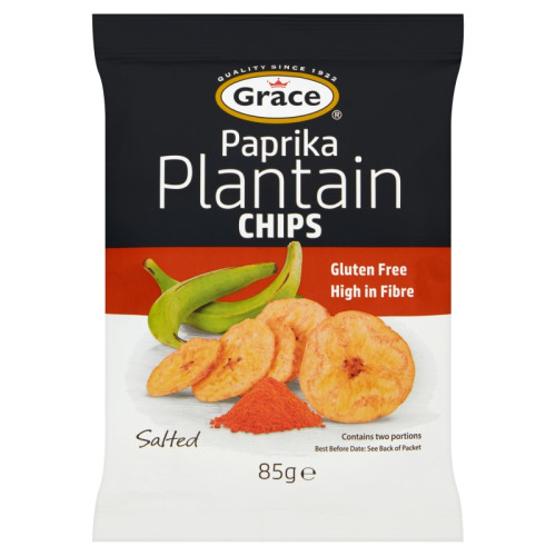 GRACE PAPRIKA PLANTAIN CHIPS 1x9x85G