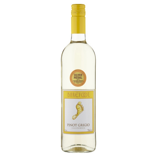 BAREFOOT PINOT GRIGIO PINK WHITE WINE BOTTLE 1x75CL