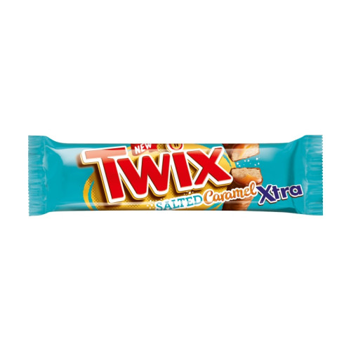 TWIX XTRA SALTED CARAMEL MILK CHOCOLATE BAR 1x24x75G