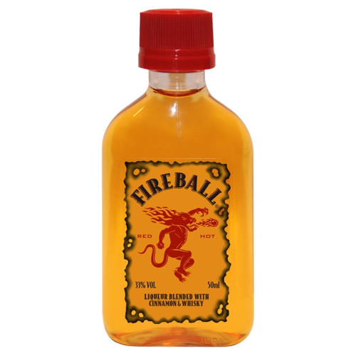 FIREBALL WHISKY CINNAMON LIQUEUR BOTTLE 1x10x5CL