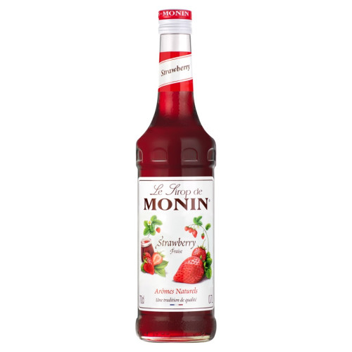 MONIN SYRUP STRAWBERRY BOTTLE 6x70CL