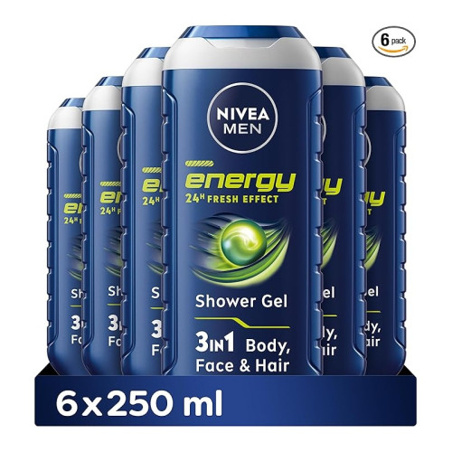 NIVEA ENERGY SHOWER GEL 1x6x250ML