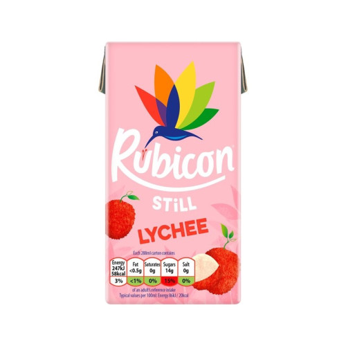 RUBICON STILL LYCHEE CARTON 1x27x288ML